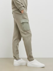 River Island Grey Slim Fit Scuba Cargo Joggers - Image 3 of 4