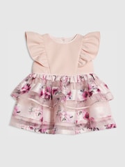 River Island Purple Floral Occasion Dress - Image 1 of 4