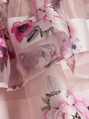 River Island Purple Floral Occasion Dress - Image 4 of 4