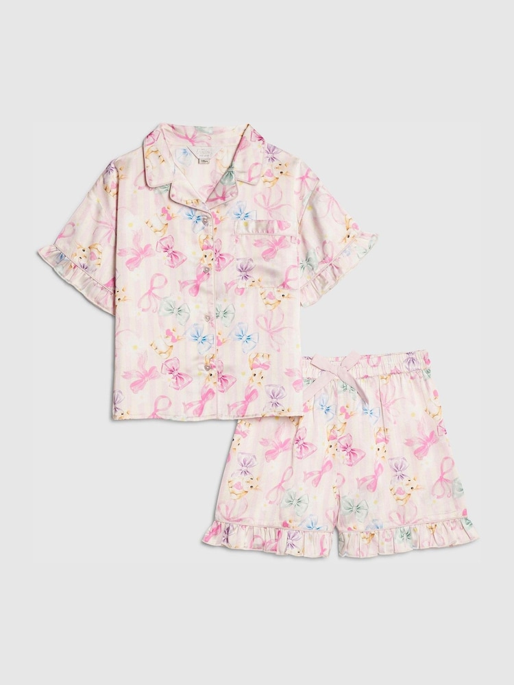 River Island Easter Stripe Satin Pyjamas - صورة 1 من 5