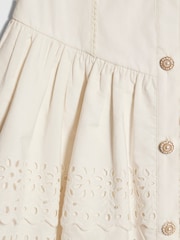 River Island White Beaded Drop Waist Dress - Image 3 of 4