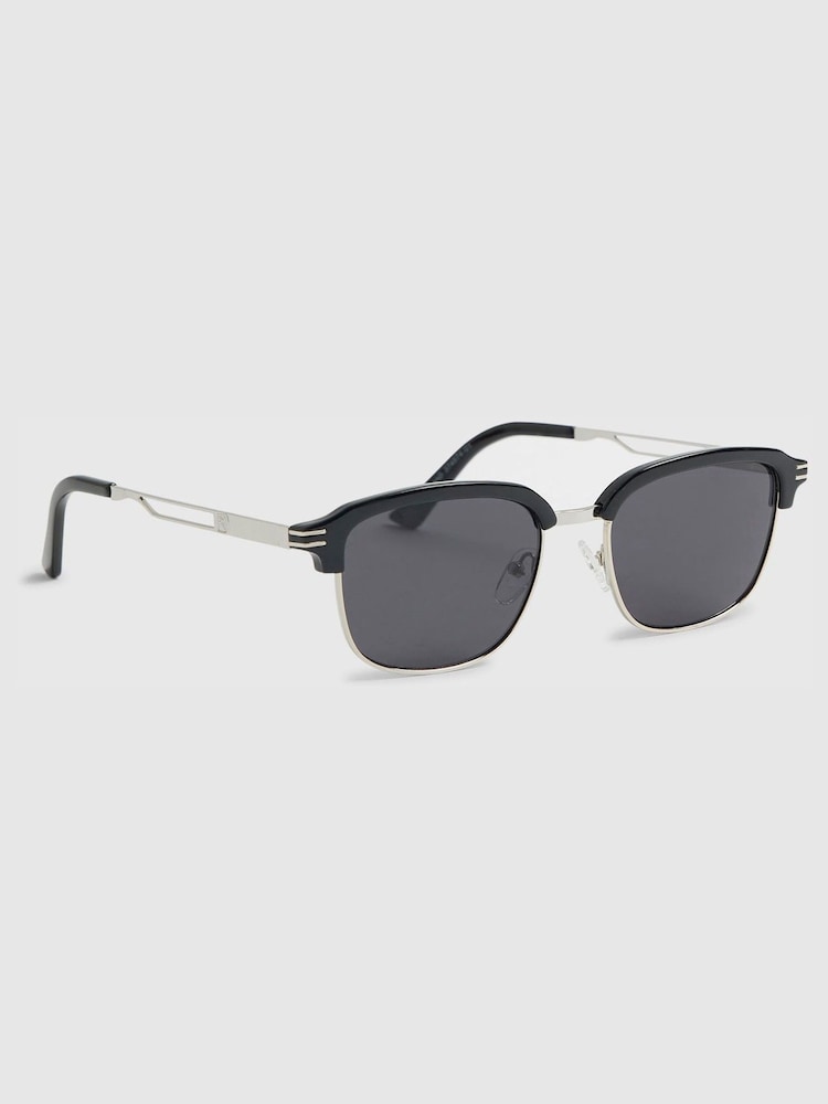 River Island Black Clubmaster Sunglasses - Image 2 of 5