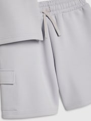 River Island Slim Fit Scuba Polo & Short Set - תמונה 5 מתוך 5