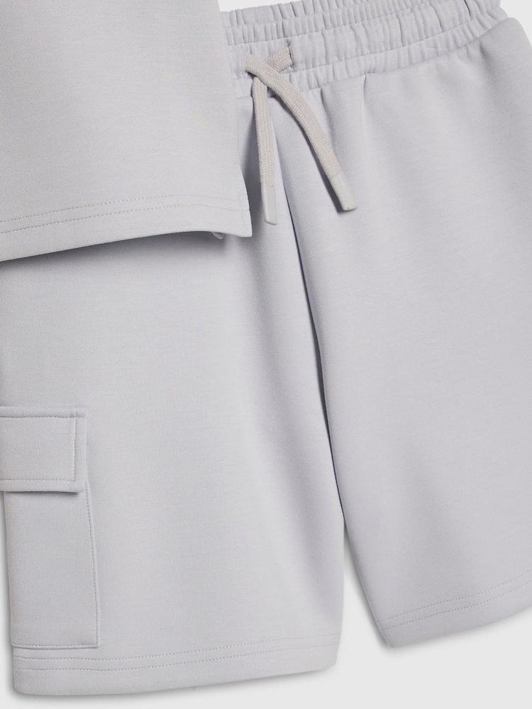 River Island Slim Fit Scuba Polo & Short Set - תמונה 5 מתוך 5