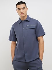 River Island Grey Regular Fit Premium Pocket Shirt - Image 1 of 4