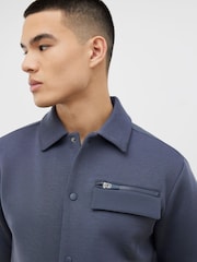 River Island Grey Regular Fit Premium Pocket Shirt - Image 4 of 4