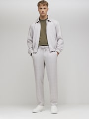 River Island Slim Fit Smart Check Joggers - Image 1 of 4