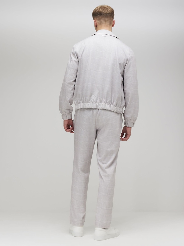 River Island Slim Fit Smart Check Joggers - Image 2 of 4