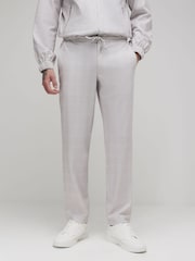 River Island Slim Fit Smart Check Joggers - Image 3 of 4