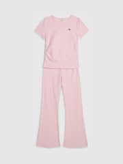 Rosa - River Island Texture Baby T-skjorte og Kickflare-sett - Bilde 3 av 4
