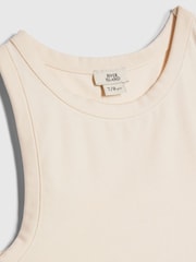 River Island Cream Logo Tank & Runner Short Set - Image 4 of 4