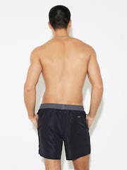 River Island Black Colourblock Swim Shorts - Image 3 of 4