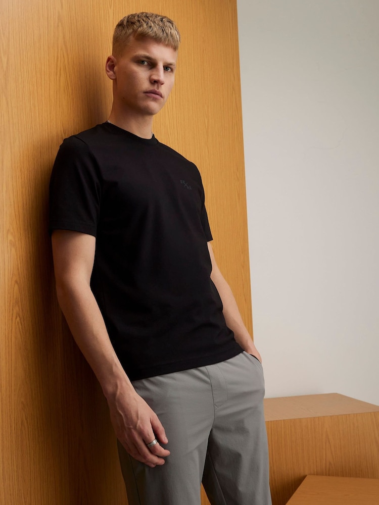 River Island Black RXR Slim Fit T-Shirt - Image 1 of 4