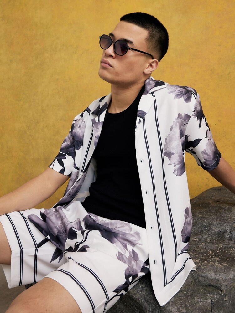 River Island Monogram Floral Shirt - תמונה 1 מתוך 2