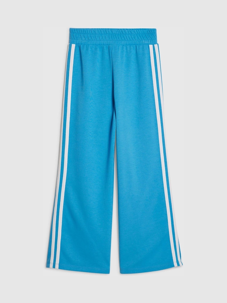 River Island Blue Wide Fit Side Stripe Trousers - Image 1 of 4