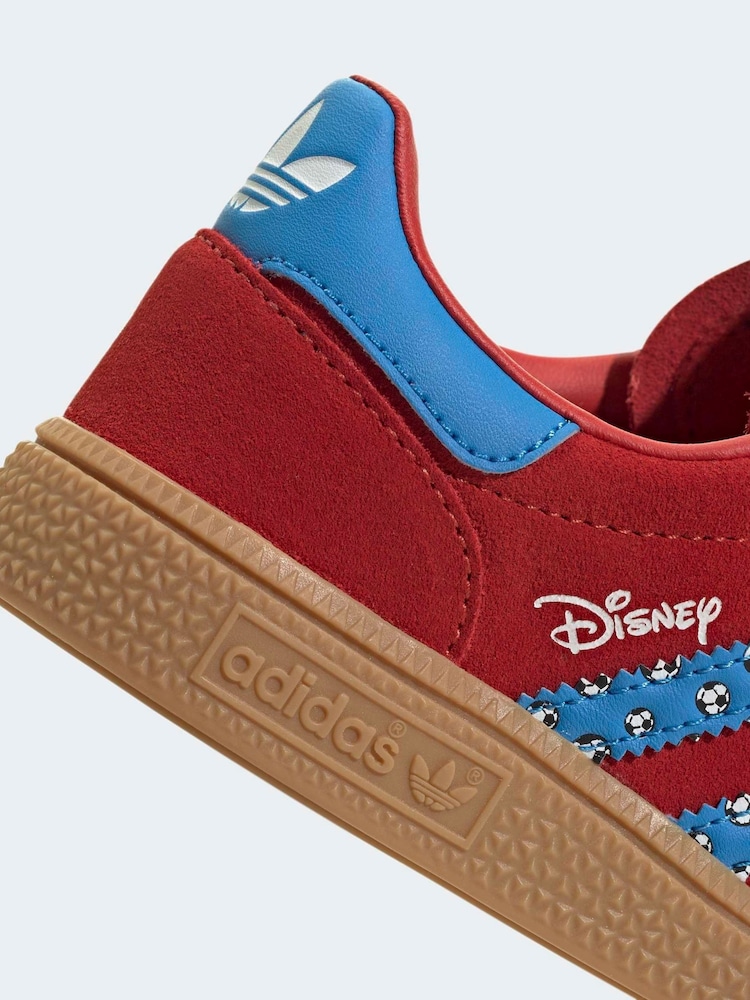 adidas Originals Red Disney Handball Spezial Comfort Closure Elastic Lace Shoes - Image 11 of 11