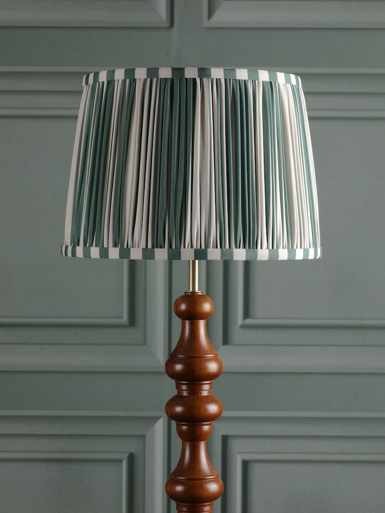Laura Ashley Green Denwick 12" Pleated Shade Ceiling Light - Image 2 of 6 Laura Ashley Green Denwick 12" Pleated Shade Ceiling Light - Image 2 of 6