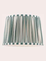 Laura Ashley Green Denwick 12" Pleated Shade Ceiling Light - Image 4 of 6