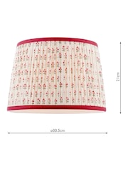 Laura Ashley MULTI COLOURED Harthill Daisies 12" Pleated Shade Ceiling Light - Image 6 of 6