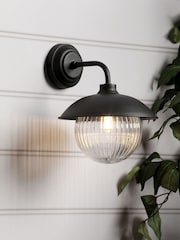 Laura Ashley Black Hatton Outdoor Wall Light - Image 1 of 6