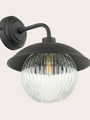 Laura Ashley Black Hatton Outdoor Wall Light - Image 5 of 6