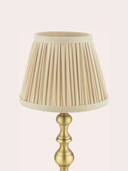 Laura Ashley Matt Antique Brass Ezra Twin Pack Table Lamps - Image 4 of 6