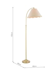 Laura Ashley Antique Brass Cordwell Floor Lamp - Image 6 of 6