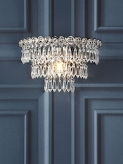 Laura Ashley Chrome Enid Wall Light - Image 1 of 6