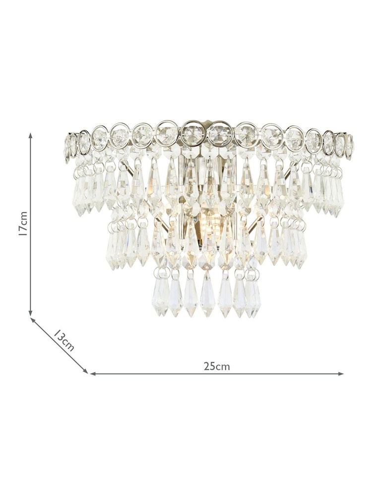 Laura Ashley Chrome Enid Wall Light - Image 6 of 6