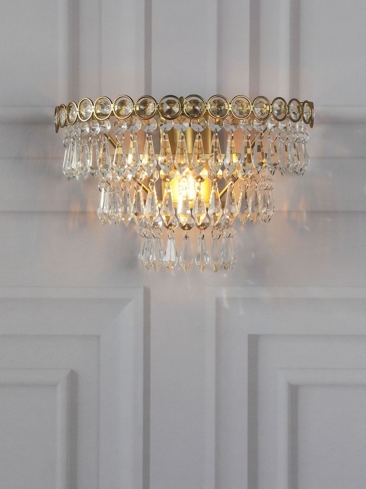 Laura Ashley Brass Enid Wall Light - Image 1 of 6