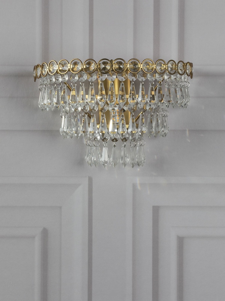 Laura Ashley Brass Enid Wall Light - Image 2 of 6