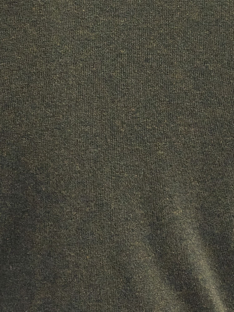 Barbour® Green Essential Lambswool Crew Neck Jumper - Image 7 of 7 Barbour® Green Essential Lambswool Crew Neck Jumper - Image 7 of 7