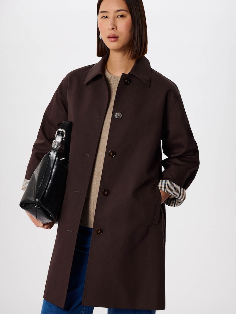 Whistlesチェック裏地入りコットンカーコート - 画像 1 / 5