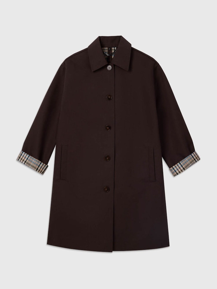 Whistlesチェック裏地入りコットンカーコート - 画像 5 / 5