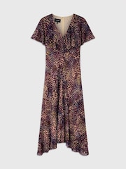 Whistles Orchid Print Cape Sleeve Dress - Bild 5 von 5