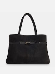 Whistles Black Noelle Clasp Detail Tote Bag - Image 1 of 5