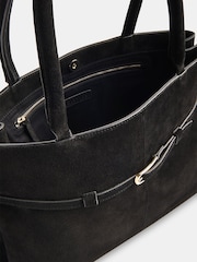 Whistles Black Noelle Clasp Detail Tote Bag - Image 4 of 5