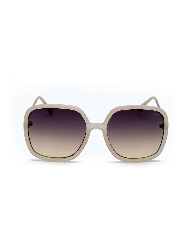 Storm Nude Storm Halaesus Nude Oversized Square Sunglasses - Image 1 of 2 Storm Nude Storm Halaesus Nude Oversized Square Sunglasses - Image 1 of 2