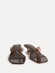 Linzi Brown Cher Toe Post Jelly Heeled Sandals - Image 4 of 6