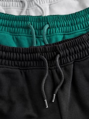 Grey/Black/Teal Slim Fit Joggers 3 Pack (3-16yrs) - Image 6 of 7