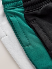 Grey/Black/Teal Slim Fit Joggers 3 Pack (3-16yrs) - Image 7 of 7