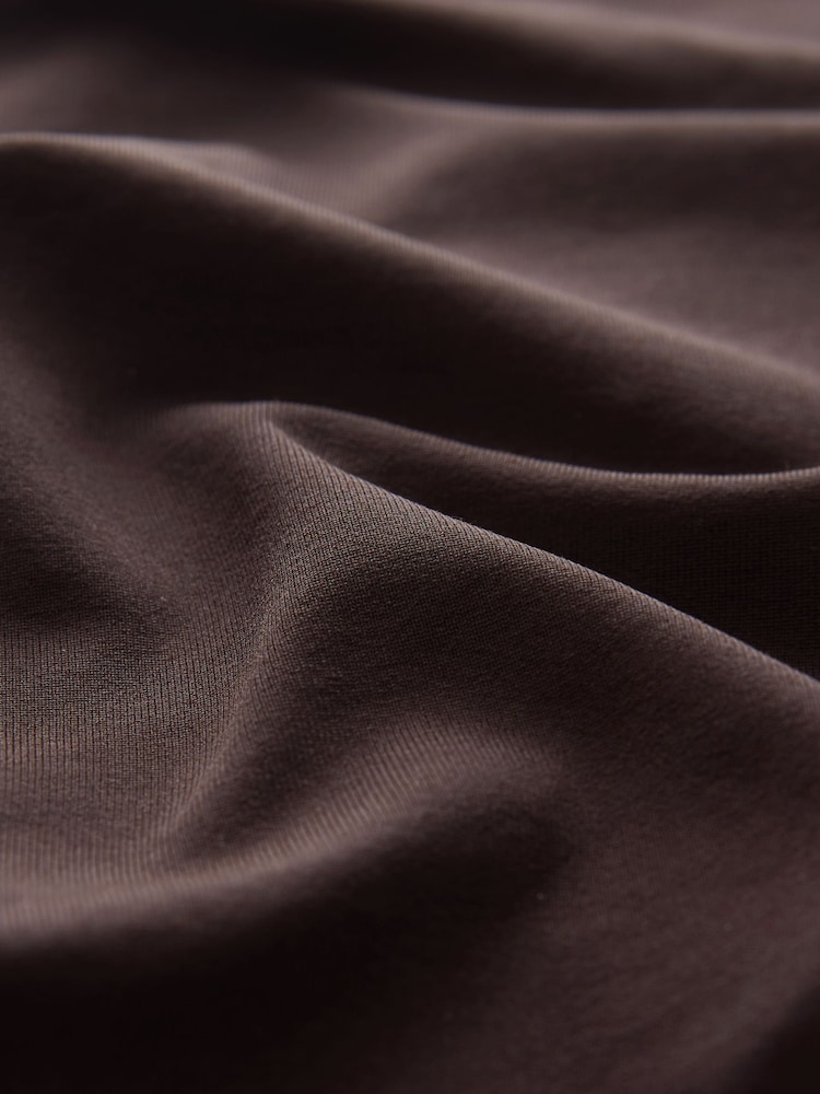 Chocolate Brown Soft Touch Slinky Backless Tie Sleeveless Top - Image 8 of 8 Chocolate Brown Soft Touch Slinky Backless Tie Sleeveless Top - Image 8 of 8