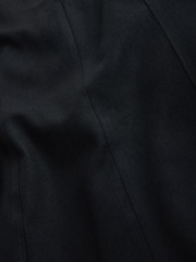 Black Peplum Tailored Top with Linen - Image 8 of 8