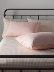 The Set Set of 2 Pink/Gingham Pillowcase and Fitted Sheet - Image 1 of 6