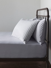 The Set Set of 2 Navy Stripe Pillowcase and Fitted Sheet - Image 3 of 6