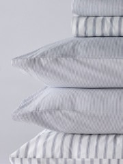 The Set Set of 2 Navy Stripe Pillowcase and Fitted Sheet - Image 6 of 6