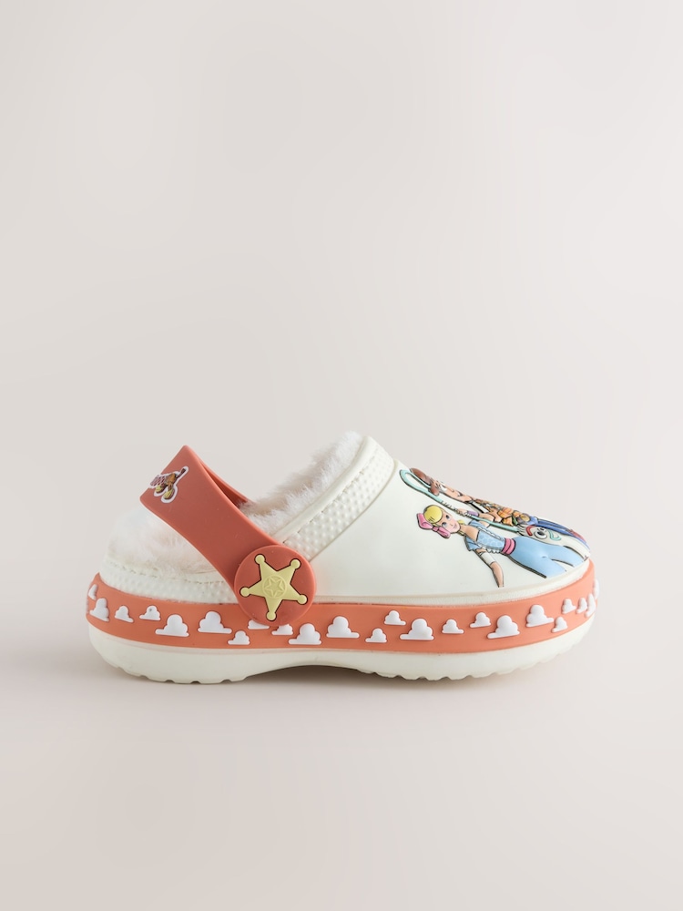 White Toy Story Cosy Lined Slipper Clogs - Image 2 of 5 White Toy Story Cosy Lined Slipper Clogs - Image 2 of 5
