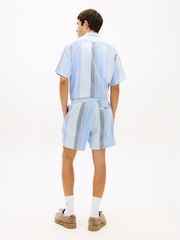 Tommy Jeans Blue Striped Shorts - Image 3 of 5