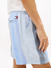 Tommy Jeans Blue Striped Shorts - Image 4 of 5