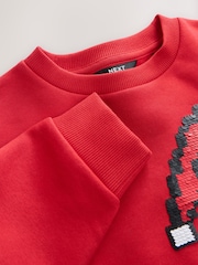Red Sequin Santa Christmas Crew Neck Sweater (3-16yrs) - Image 5 of 5